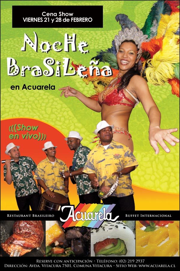 Noite Brasileira en Acuarela