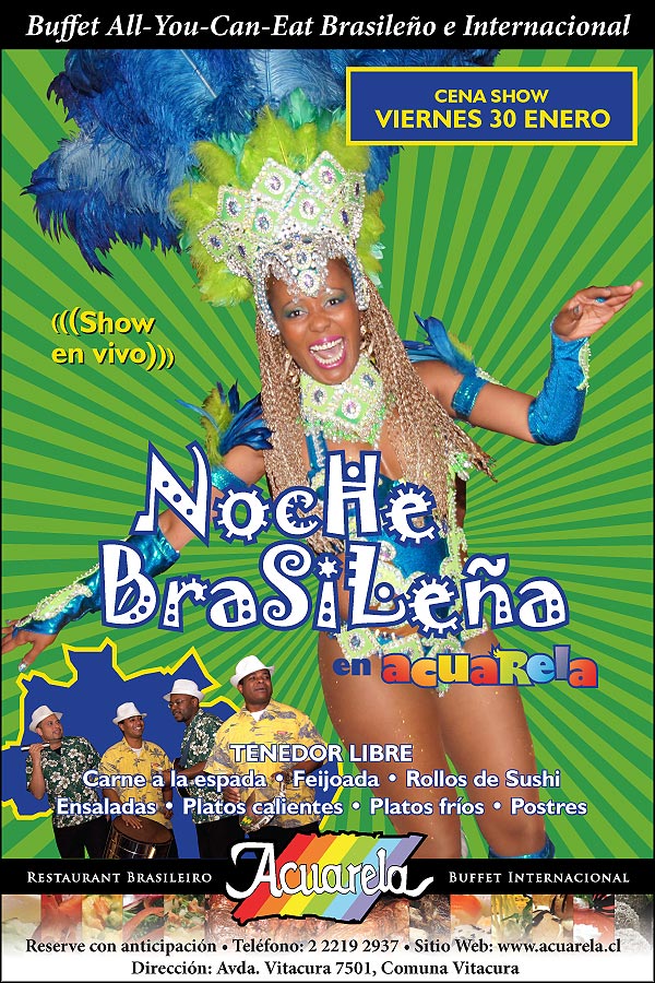 Show Noite Brasileira en Acuarela - Enero 2015