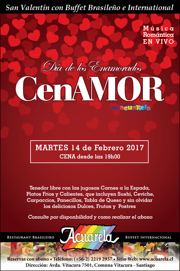 CenAmor San Valentin en Acuarela 2017