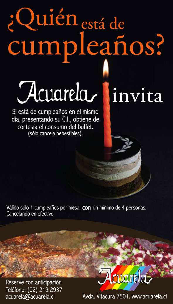 Cumpleaños en Acuarela